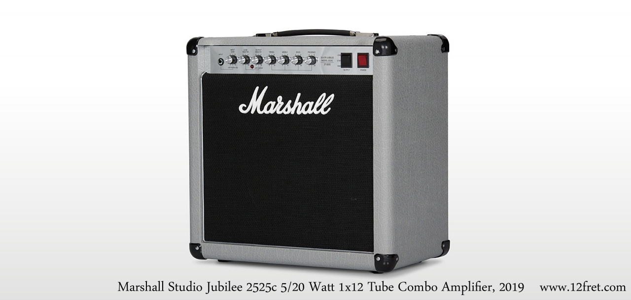 Marshall Silver Jubilee Studio 2525c 5/20 Watt 1x12 Tube Combo Amplifier Oblique Left View
