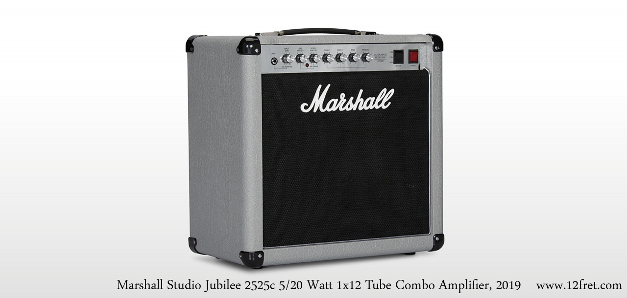 Marshall Silver Jubilee Studio 2525c 5/20 Watt 1x12 Tube Combo Amplifier Oblique Right View