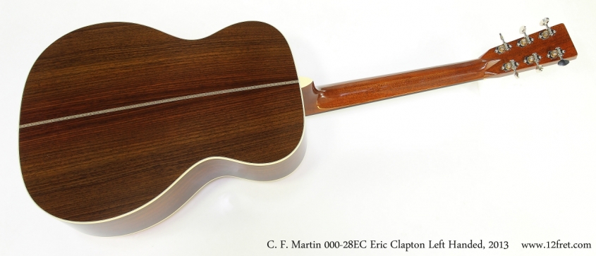 C. F. Martin 000-28EC Eric Clapton Left Handed, 2013  Full Rear View