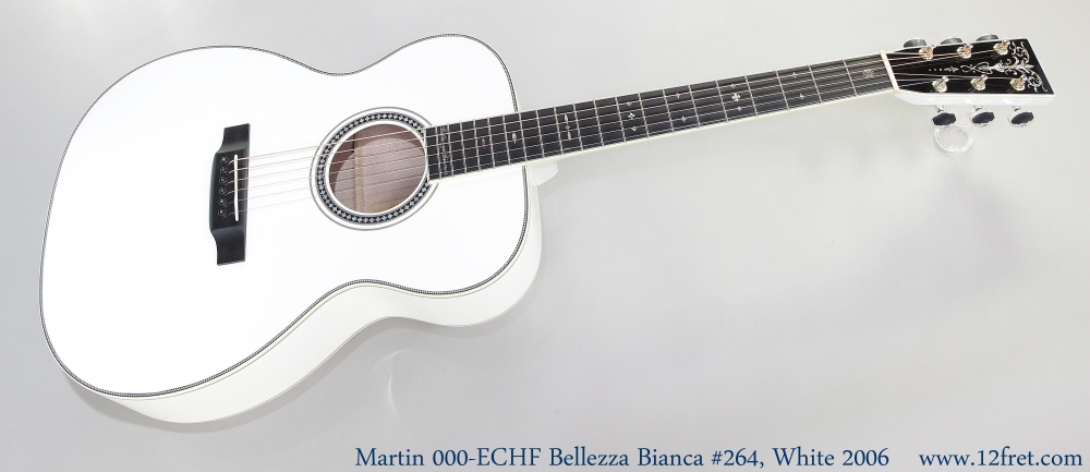 Martin 000-ECHF Bellezza Bianca #264, White 2006 Full Front View