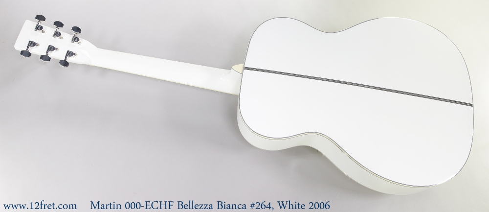 Martin 000-ECHF Bellezza Bianca #264, White 2006 Full Rear View