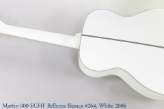 Martin 000-ECHF Bellezza Bianca #264, White 2006 Full Rear View