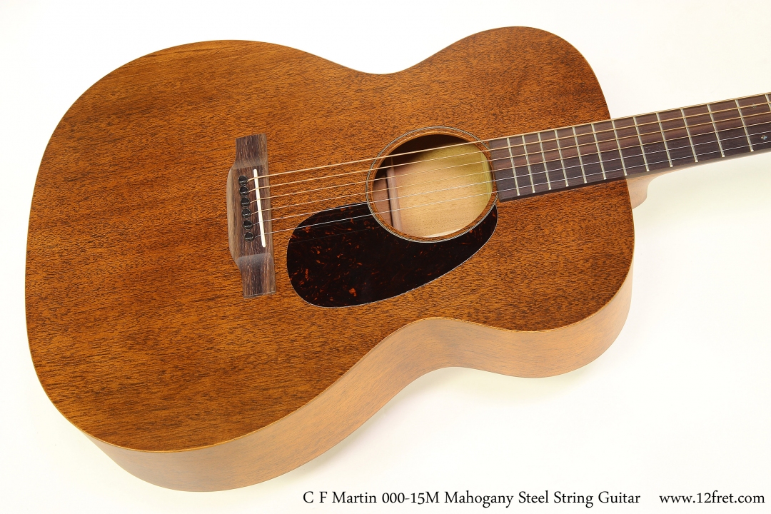 C F Martin 000-15M Mahogany Steel String Guitar Top View