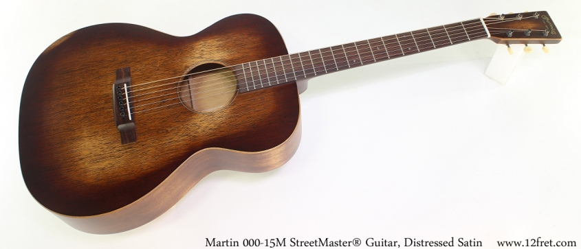 Martin 000-15M StreetMaster® Guitar, Distressed Satin Full Front View