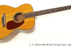 C. F. Martin 000-18 Steel String Guitar, 1948   Full Front View