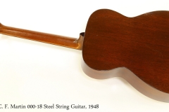 C. F. Martin 000-18 Steel String Guitar, 1948   Full Rear View