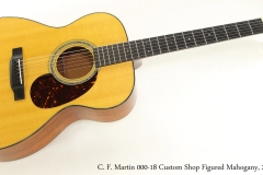 C. F. Martin 000-18 Custom Shop Figured Mahogany, 2015 Full Front View