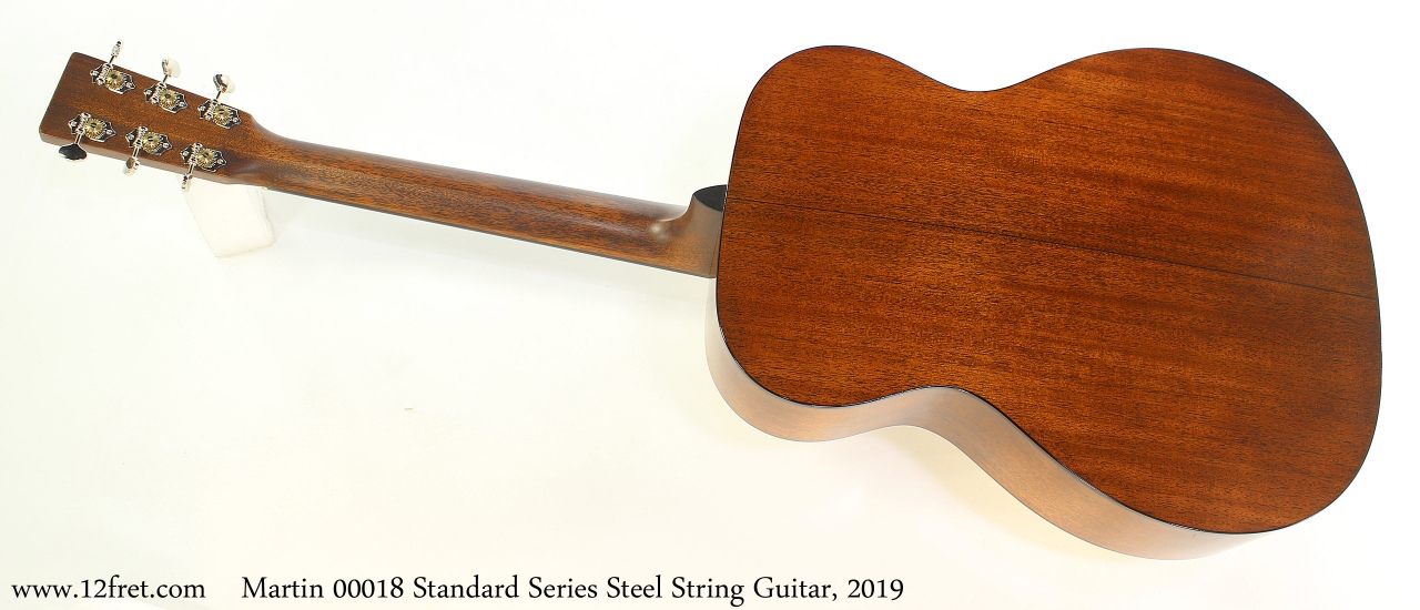 Martin 00018 Standard Steel String Guitar, 2019 Full Rear View