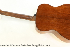 Martin 00018 Standard Steel String Guitar, 2019 Full Rear View