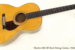 Martin 000-28 Steel String Guitar, 1924 Full Front View