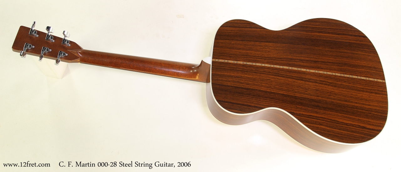 C. F. Martin 000-28 Steel String Guitar, 2006  Full  Rear View