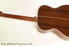 C. F. Martin 000-28 Steel String Guitar, 2006  Full  Rear View