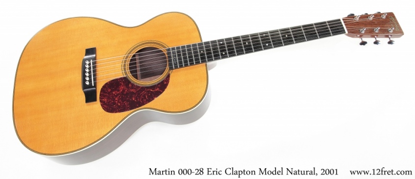 Martin 000-28 Eric Clapton Model Natural, 2001 Full Front View