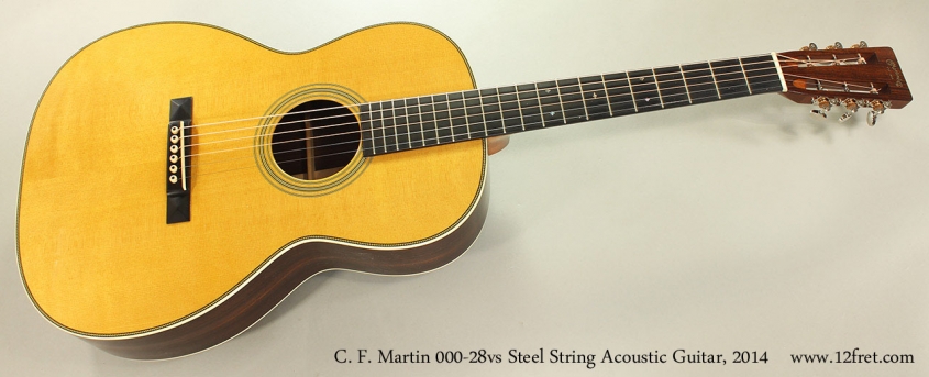 C. F. Martin 000-28vs Steel String Acoustic Guitar, 2014 Full Front View