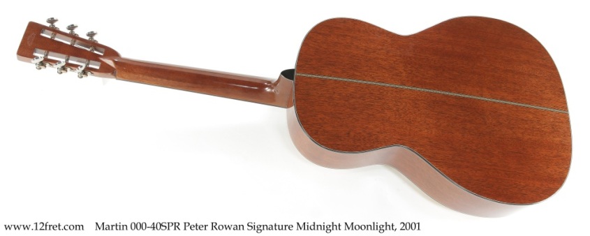 Martin 000-40SPR Peter Rowan Signature Midnight Moonlight, 2001 Full Rear View