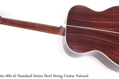 Martin 000-42 Standard Series Steel String Guitar Natural Full Rear View
