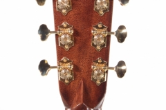Martin 000-42 Standard Series Steel String Guitar Natural Head Rear View