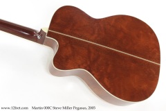 Martin 000C Steve Miller Pegasus, 2005 Back View