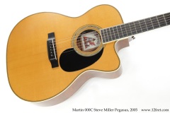 Martin 000C Steve Miller Pegasus, 2005 Top View