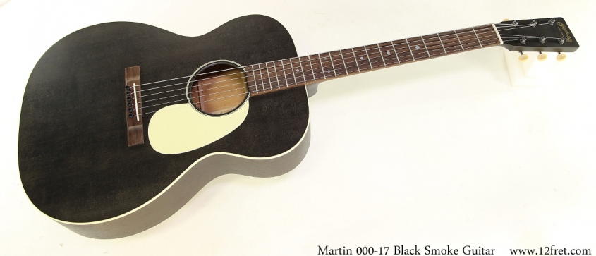 Martin 000-17 Black Smoke Guitar Full Front View