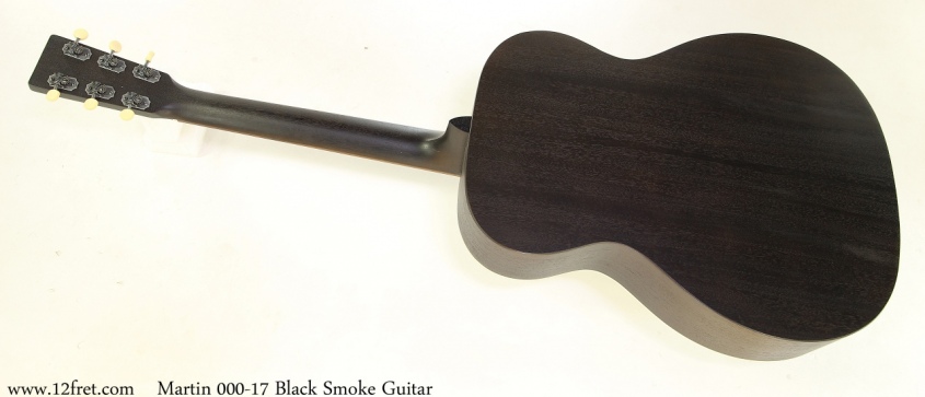 Martin 000-17 Black Smoke Guitar Full Rear View