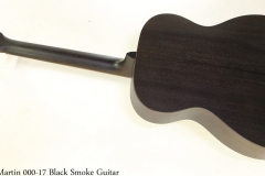 Martin 000-17 Black Smoke Guitar Full Rear View