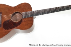 Martin 00-17 Mahogany Steel String Guitar, 1939 Full Front View