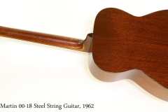 C F Martin 00-18 Steel String Guitar, 1962   Full Rear View