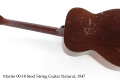 Martin 00-18 Steel String Guitar Natural, 1947 Full Rear View