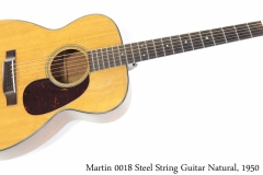 Martin 00-18 Steel String Guitar Natural, 1950 Full Front View