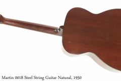 Martin 00-18 Steel String Guitar Natural, 1950 Full Rear View