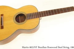 Martin 0021NY Brazilian Rosewood Steel String, 1962 Full Front View