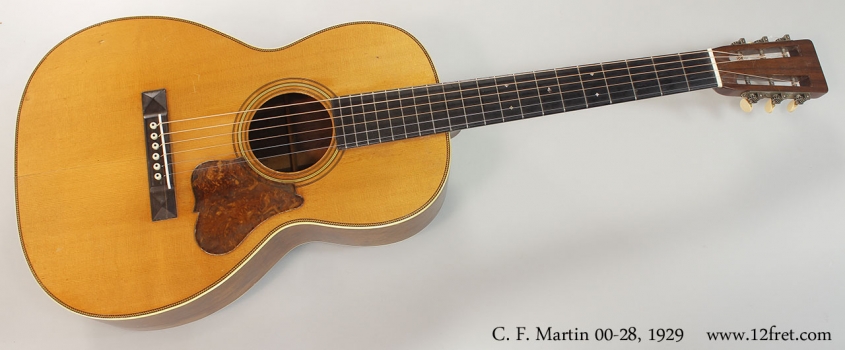 C. F. Martin 00-28 Steel String Acoustic Guitar, 1929 Full Front View