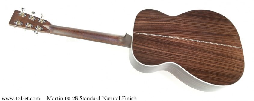 Martin 00-28 Standard Natural Finish Full Rear View