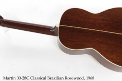 Martin 00-28C Classical Brazilian Rosewood, 1968 Full Rear View