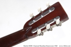 Martin 00-28C Classical Brazilian Rosewood, 1968 Head Rear View