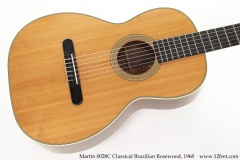 Martin 00-28C Classical Brazilian Rosewood, 1968 Top View