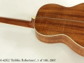 Martin 00-42K2 Robbie Robertson 2007 full rear view