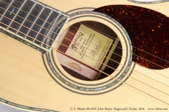 C. F. Martin 00-42SC John Mayer 'Stagecoach' Guitar, 2016  Rosette and Label Detail