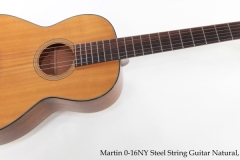 Martin 0-16NY Steel String Guitar Natural, 1974 Full Front View