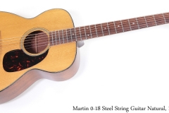 Martin 0-18 Steel String Guitar Natural, 1965 Full Front View