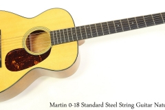 Martin 0-18 Standard Steel String Guitar Natural Full Front View