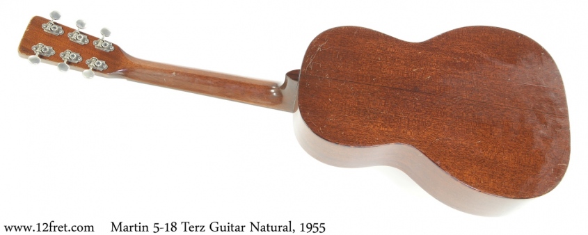 Martin 5-18 Terz Guitar Natural, 1955 Full Rear View