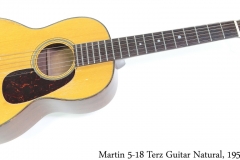 Martin 5-18 Terz Guitar Natural, 1955 Full Front View