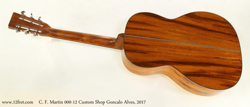 C. F. Martin 000-12 Custom Shop Goncalo Alves, 2017   Full Rear View