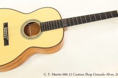 C. F. Martin 000-12 Custom Shop Goncalo Alves, 2017   Full Front View