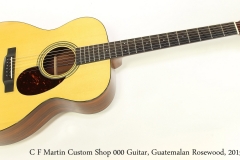 C F Martin Custom Shop 000 Guitar, Guatemalan Rosewood, 2015  Full Front View