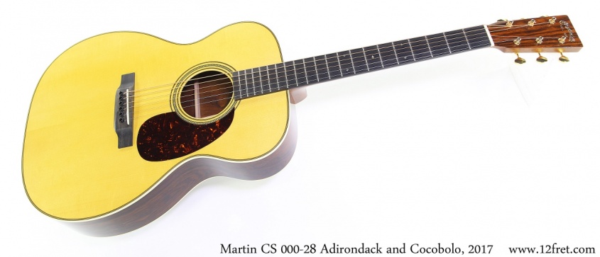 Martin CS 000-28 Adirondack and Cocobolo, 2017 Full Front View