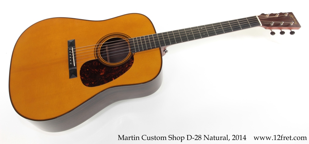 Martin Custom Shop D-28 Natural, 2014 Full Front View
