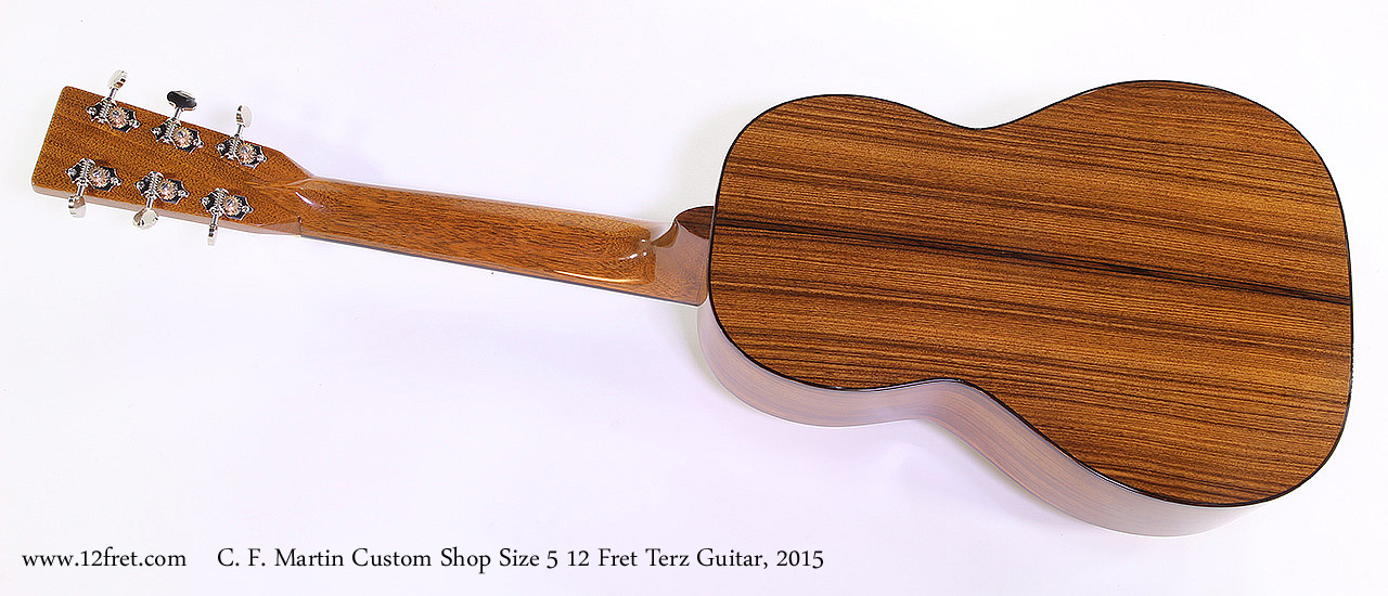C. F. Martin Custom Shop Size 5 12 Fret Terz Guitar, 2015 Full Rear View